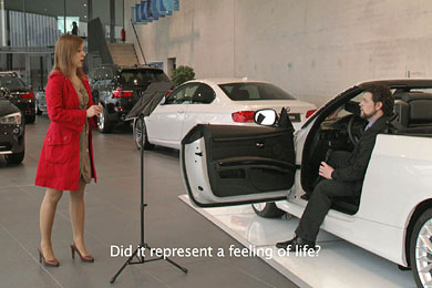 Video still, Hungarian Pavilion, Giardini di Castello, Venice, 2011, camera: István Imreh | Xenia Romashova (soprano),  Gregory Warren (tenor)